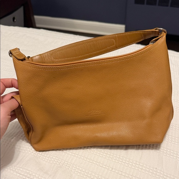 Tan Longchamp Small Shoulder Bag - Picture 3 of 4